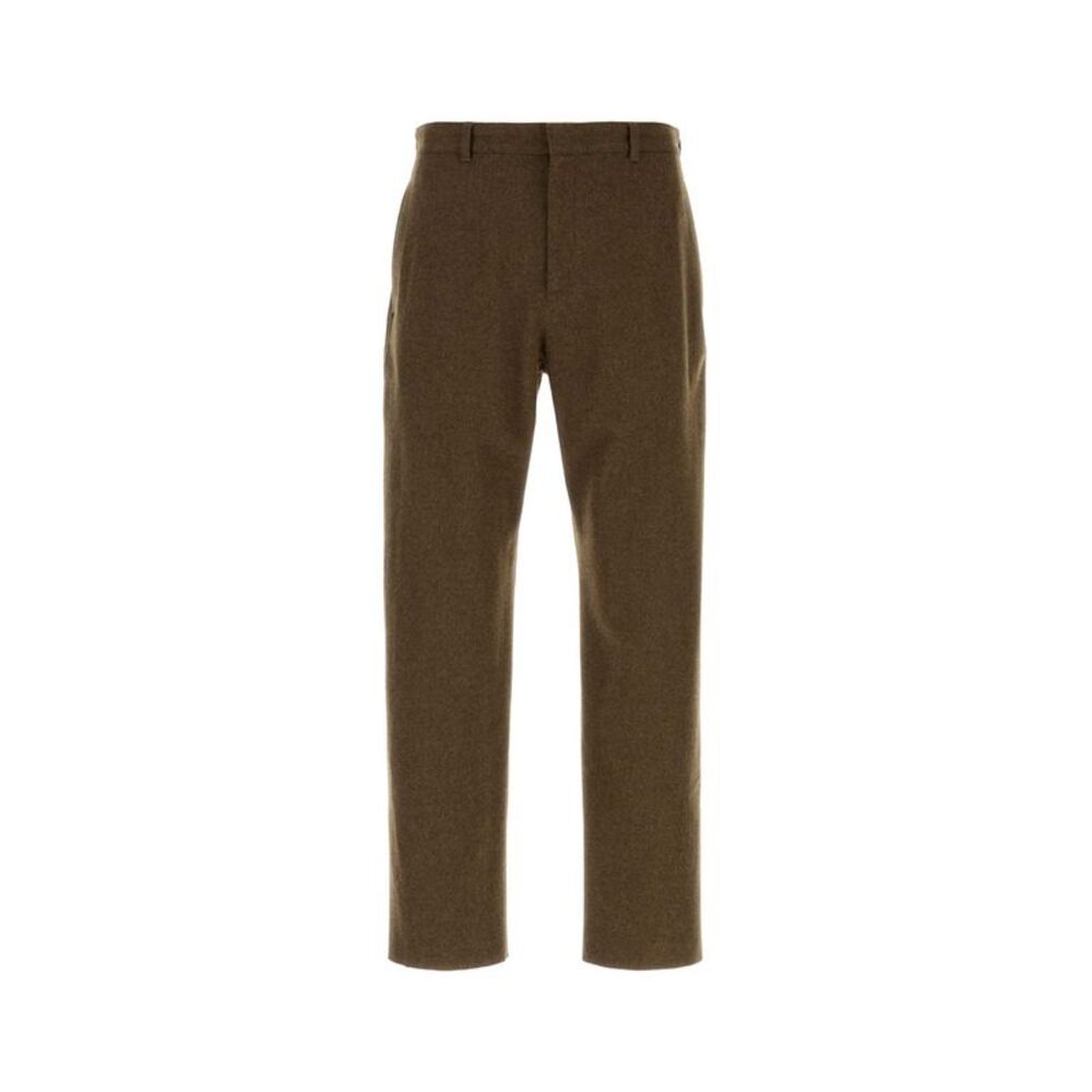 Jil Sander Men Brown Felt Pant